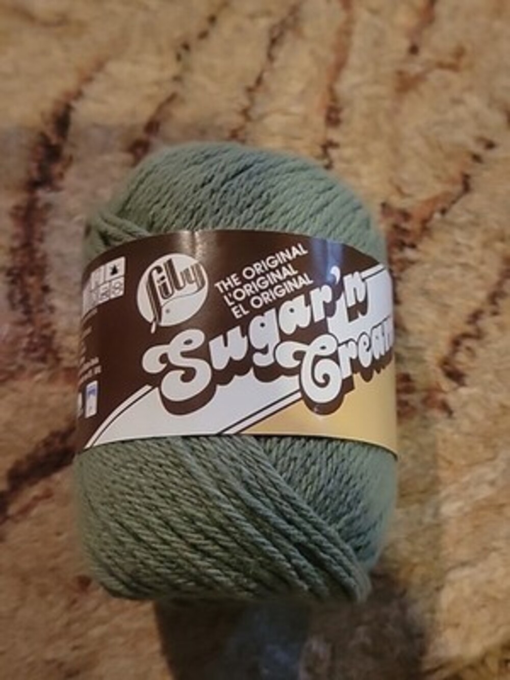 Spinrite Lily Sugar'n Cream Yarn - Solids-Sage Green 102001
